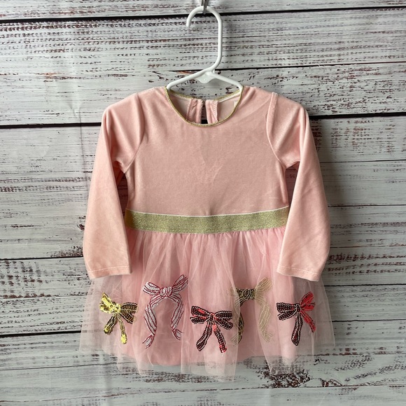 Mudpie // NEW with tag Girls Dress with Tutu and Bow Details - Picture 3 of 5